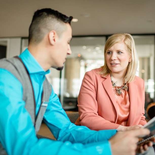 Motel One employee during application interview